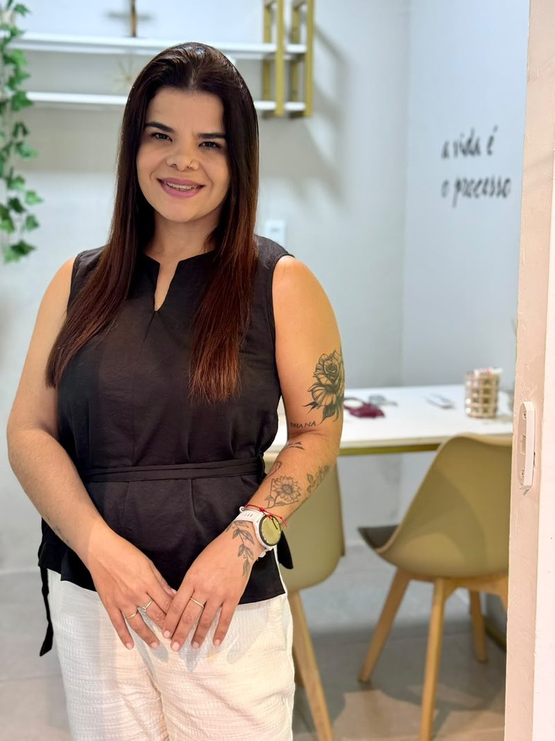 Giorggia Cardoso, nutricionista da Nutrir Vida Saudável, na loja